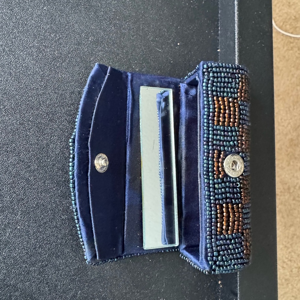 Beaded Clutch with Mirror